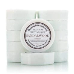 12 Pack Of Classic Shaving Mug Soap - 3" Large