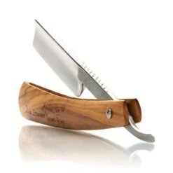 Mastro Livi Olive Wood Straight Razor & Case 17 Mastro Livi Olive Wood Straight Razor & Case -Classic Shaving A93A0135