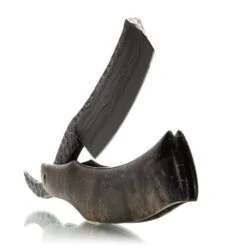 Dylan Farnham Hand-Folded Damascus -Classic Shaving A93A0825