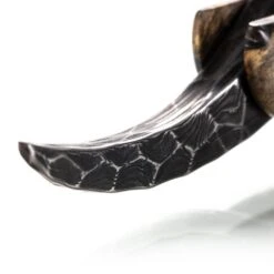 Dylan Farnham Hand-Folded Damascus -Classic Shaving A93A0836