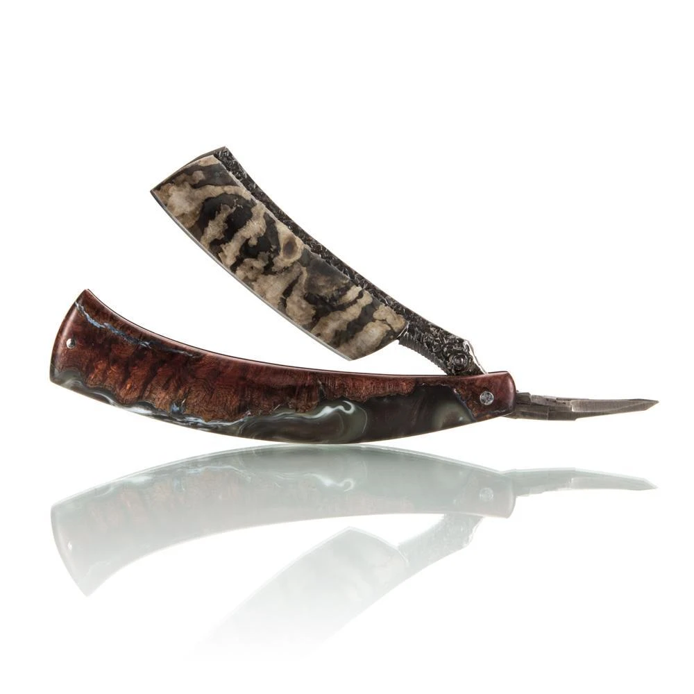 Dylan Farnham Custom Straight Razor "Fractured Stone" 3 Dylan Farnham Custom Straight Razor "Fractured Stone"