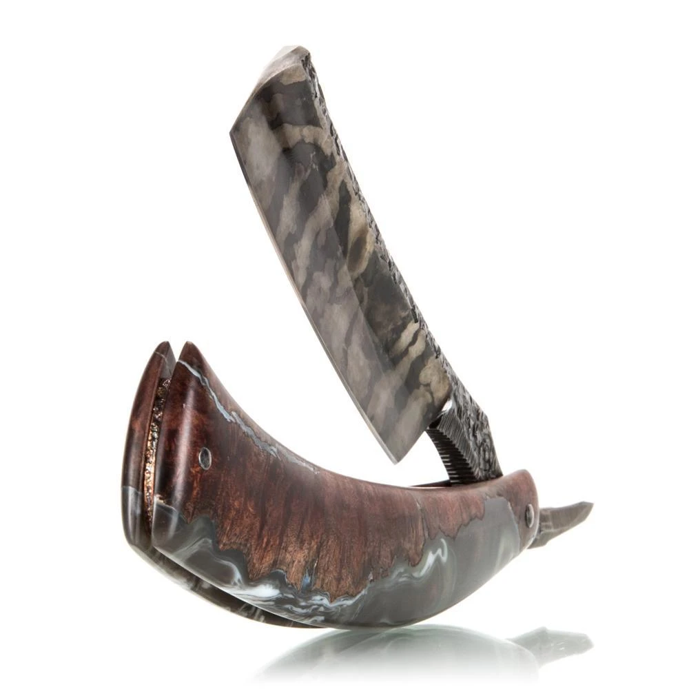 Dylan Farnham Custom Straight Razor "Fractured Stone" 8 Dylan Farnham Custom Straight Razor "Fractured Stone" - Image 6