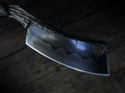 Dylan Farnham Buckeye Burl Striation Custom Straight Razor -Classic Shaving DSC02907 scaled