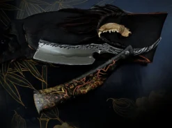 Dylan Farnham Buckeye Burl With Copper Straight Razor