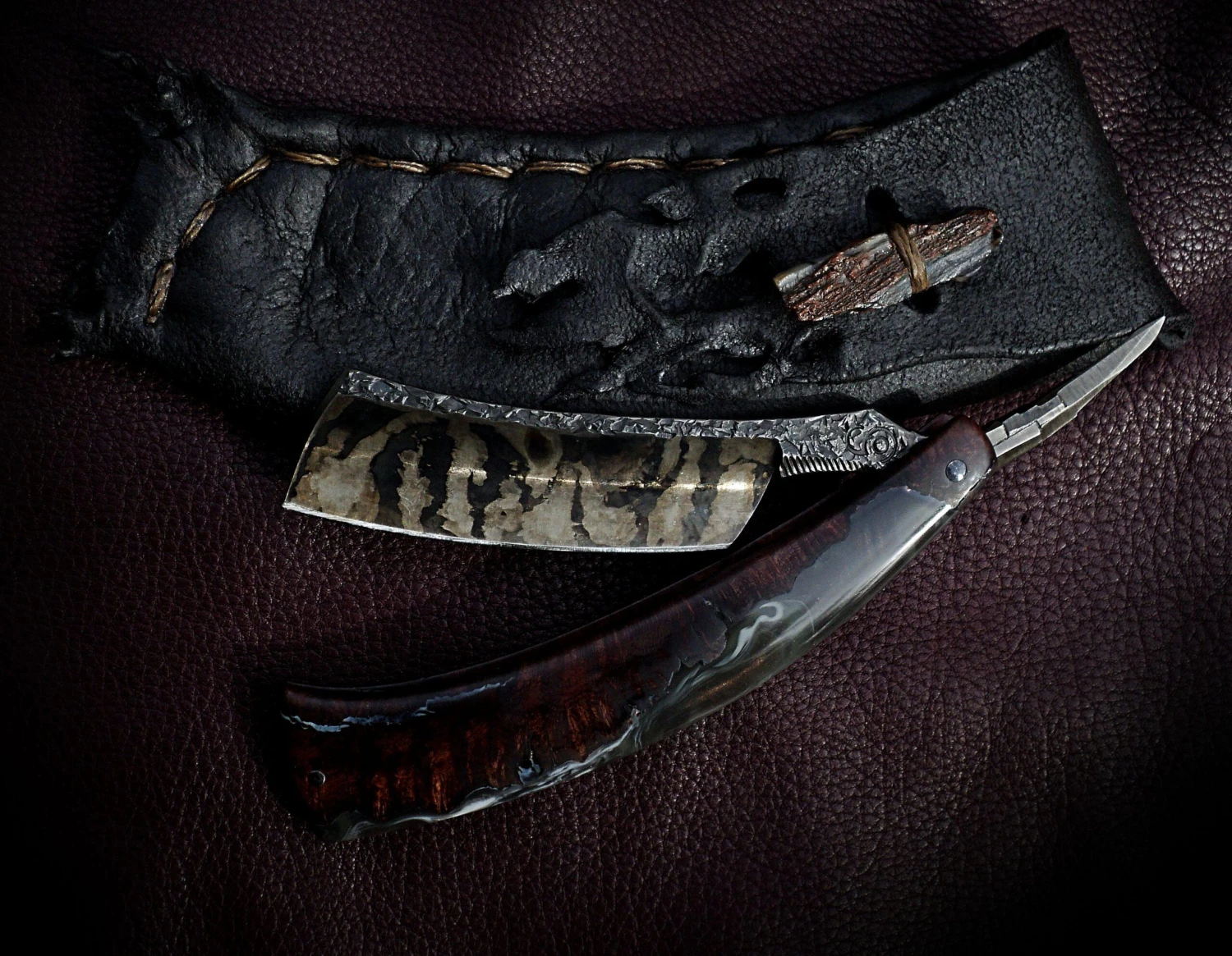 Dylan Farnham Custom Straight Razor "Fractured Stone" 16 Dylan Farnham Custom Straight Razor "Fractured Stone" - Image 14
