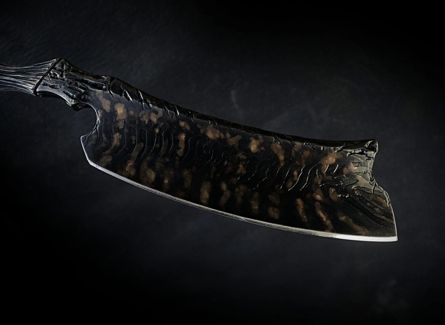 Dylan Farnham Buckeye Burl Sculpted Straight Razor 4 Dylan Farnham Buckeye Burl Sculpted Straight Razor - Image 2