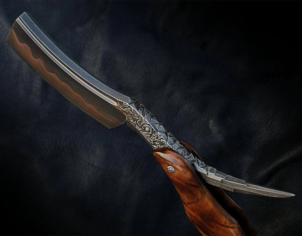 Dylan Farnham Crystalline Textured Straight Razor 5 Dylan Farnham Crystalline Textured Straight Razor - Image 3