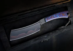 Dylan Farnham Timascus Handle Custom Kamisori Razor