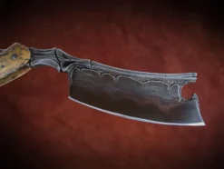 Dylan Farnham Fossil Wal - Rus Bone Handle Custom Straight Razor -Classic Shaving IMG 6209 scaled