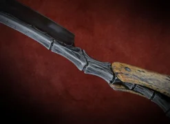 Dylan Farnham Fossil Wal - Rus Bone Handle Custom Straight Razor -Classic Shaving IMG 6231 scaled