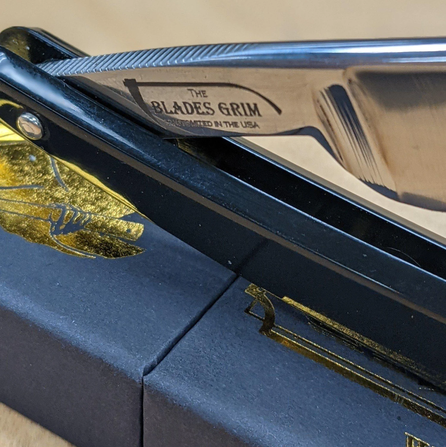 Grim Blades Customized Solingen 5/8 Straight Razor 4 Grim Blades Customized Solingen 5/8 Straight Razor - Image 2