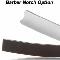 Hart Steel 6/8 Satin Finish Round Point Straight Razor -Classic Shaving Round Tip 6 8 Barber Notch