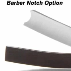 Hart Steel 6/8 Satin Finish Square Point Straight Razor -Classic Shaving Square Tip 6 8 Barber Notch