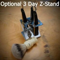 Classic Shaving - 3" Mahogany Double Razor Strop With Nylon 2nd Strop -Classic Shaving ZStand c4a62216 6c38 49e6 930d 809215501211