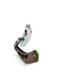 Alex Jacques 8/8" Curved Custom Straight Razor Brown Hand Carved G10 Scales -Classic Shaving alex jacques 88 curved custom straight razor brown hand carved g10 scales 6