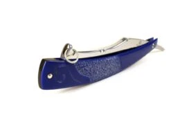 ALEX JACQUES CUSTOM 7/8" RAZOR - WITH RING And BLUE G10 SCALES -Classic Shaving alex jacques custom 78 razor with ring and blue g10 scales 10