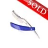 ALEX JACQUES CUSTOM 7/8" RAZOR - WITH RING And BLUE G10 SCALES -Classic Shaving alex jacques custom 78 razor with ring and blue g10 scales