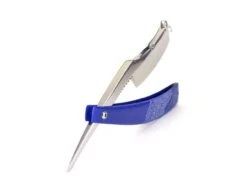 ALEX JACQUES CUSTOM 7/8" RAZOR - WITH RING And BLUE G10 SCALES -Classic Shaving alex jacques custom 78 razor with ring and blue g10 scales 5