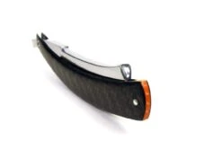 Alex Jacques Custom 7/8" Straight Razor With Twill Weave Carbon Fiber Scales -Classic Shaving alex jacques custom 78 straight razor with twill weave carbon fiber scales 7