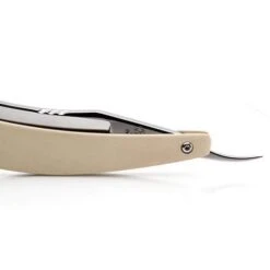 Alex Jacques Custom Smiling Crown Faux Ivory Straight Razor -Classic Shaving alex jacques custom smiling crown faux ivory straight razor 4
