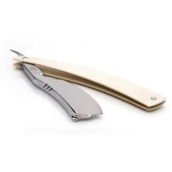 Alex Jacques Custom Smiling Crown Faux Ivory Straight Razor -Classic Shaving alex jacques custom smiling crown faux ivory straight razor 5