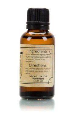 Cinder Beard Oil - By The Blades Grim -Classic Shaving cinder beard oil by the blades grim 4