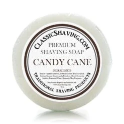Classic Shaving Mug Soap - 3" Candy Cane
