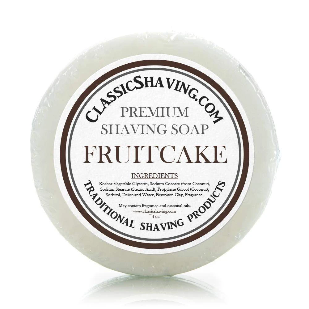 Classic Shaving Mug Soap - 3" Fruitcake 3 Classic Shaving Mug Soap - 3" Fruitcake