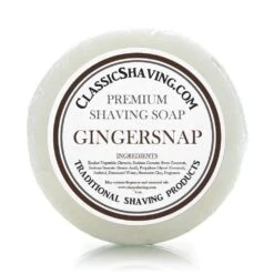 Classic Shaving Mug Soap - 3" Gingersnap