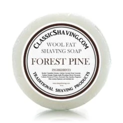 Classic Shaving Wool Fat Shaving Soap - 3" Forest Pine