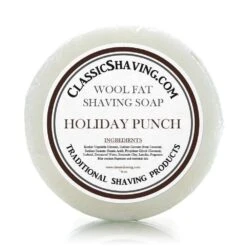 Classic Shaving Wool Fat Shaving Soap - 3" Holiday Punch