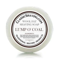 Classic Shaving Wool Fat Shaving Soap - 3" Lump O' Coal