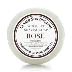 Classic Shaving Wool Fat Shaving Soap - 3" Rose
