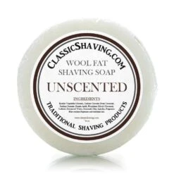 Classic Shaving Wool Fat Shaving Soap - 3" Unscented