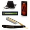 DOVO 6/8 Bismarck Straight Razor, Ebony Scales -Classic Shaving dovo 68 bismarck straight razor ebony scales