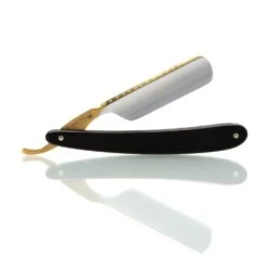 DOVO 6/8 Bismarck Straight Razor, Ebony Scales -Classic Shaving dovo 68 bismarck straight razor ebony scales 3