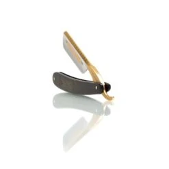 DOVO 6/8 Bismarck Straight Razor, Ebony Scales -Classic Shaving dovo 68 bismarck straight razor ebony scales 4