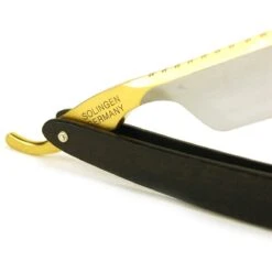 DOVO 6/8 Bismarck Straight Razor, Ebony Scales -Classic Shaving dovo 68 bismarck straight razor ebony scales 9
