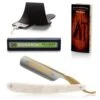 DOVO 6/8 Bismarck Straight Razor, Pearlex Scales -Classic Shaving dovo 68 bismarck straight razor pearlex scales