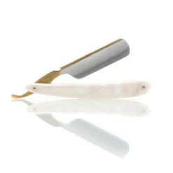 DOVO 6/8 Bismarck Straight Razor, Pearlex Scales -Classic Shaving dovo 68 bismarck straight razor pearlex scales 5