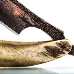 Dylan Farnham Alaskan Moose Antler Custom Straight Razor -Classic Shaving dylan farnham alaskan moose antler custom straight razor 10