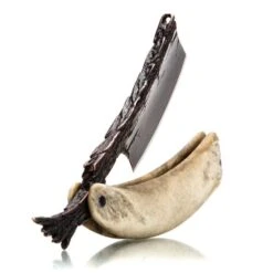 Dylan Farnham Alaskan Moose Antler Custom Straight Razor -Classic Shaving dylan farnham alaskan moose antler custom straight razor 3