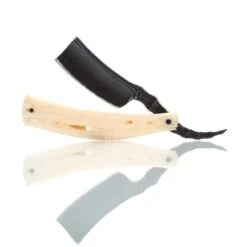 Dylan Farnham 'Antique-etched' Custom Straight Razor - Giraffe Bone Scales -Classic Shaving dylan farnham antique etched custom straight razor giraffe bone scales 4