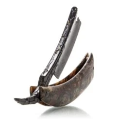 Dylan Farnham Custom "Fractured Pattern" Spine With Buckeye Burl Straight Razor 17 Dylan Farnham Custom "Fractured Pattern" Spine With Buckeye Burl Straight Razor -Classic Shaving dylan farnham custom fractured pattern spine with buckeye burl straight razor 4