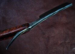 Dylan Farnham Custom Straight Razor - California Buckeye Burl Scales -Classic Shaving dylan farnham custom straight razor california buckeye burl scales 3