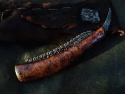 Dylan Farnham Custom Straight Razor - Stabilized Redwood Burl Wood Scales -Classic Shaving dylan farnham custom straight razor stabilized redwood burl wood scales 14
