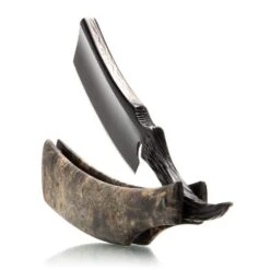 Classic Shaving 15 Classic Shaving -Classic Shaving dylan farnham custom straight razor with damscus inlay and burl wood scales 2