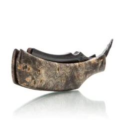 Dylan Farnham Custom Straight Razor With Damscus Inlay And Burl Wood Scales -Classic Shaving dylan farnham custom straight razor with damscus inlay and burl wood scales 8