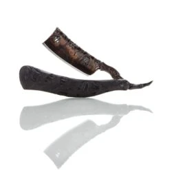 Dylan Farnham Custom Straight Razor - With Skeletal Sculpted Spine -Classic Shaving dylan farnham custom straight razor with skeletal sculpted spine 6