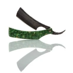 Dylan Farnham Straight Razor In Stabilized Box Elder Burl Scales -Classic Shaving dylan farnham straight razor in stabilized box elder burl scales 4